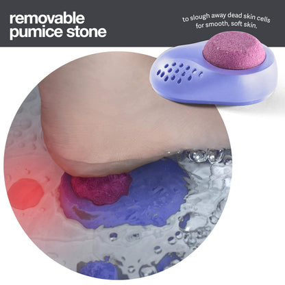 Medical king Foot Spa with Heat and Massage and Jets Includes A Remote Control A Pumice Stone Collapsible Massager with Bubbles and Vibration