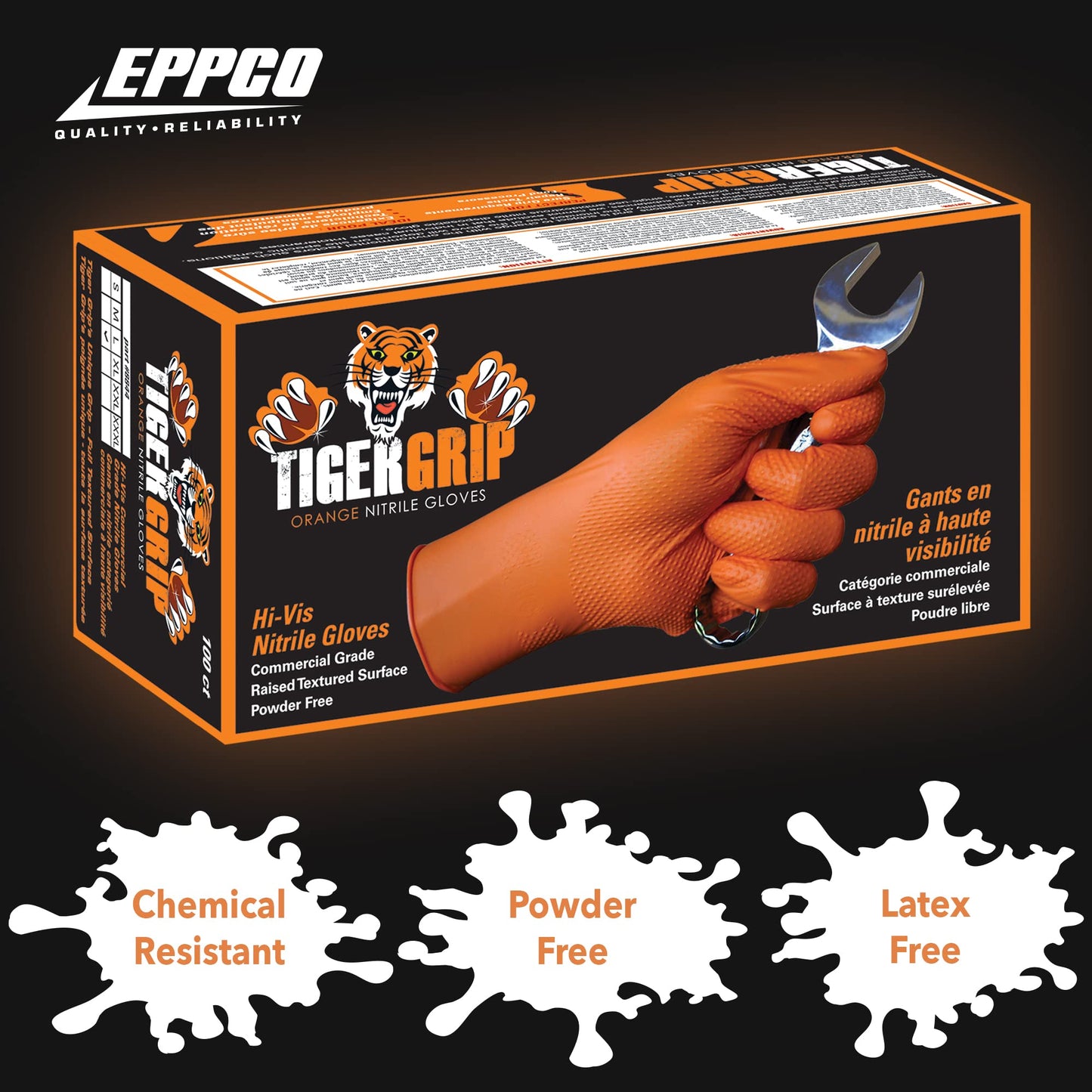 Kunzer Tiger Grip XL Gloves, Orange