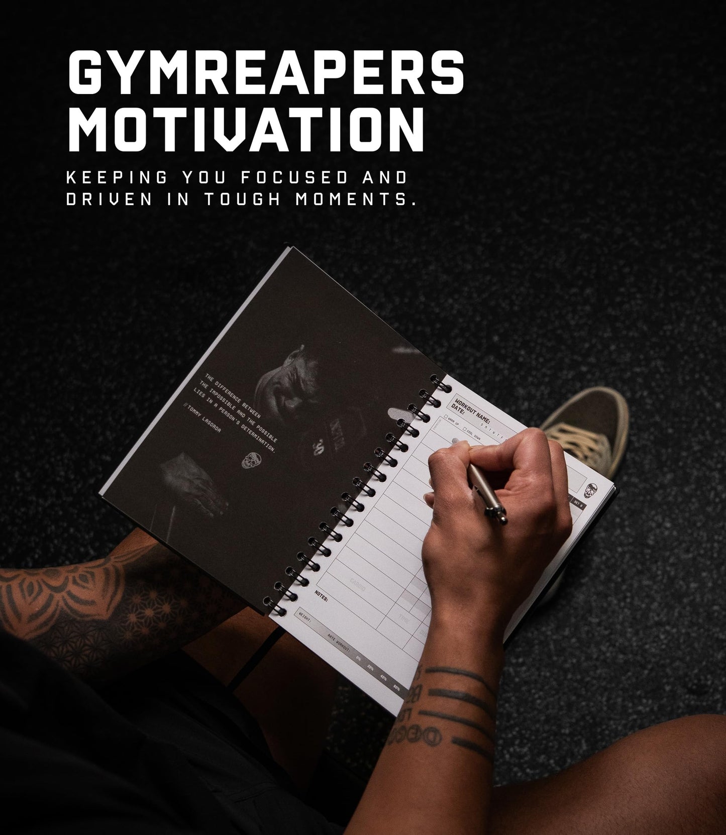 Gymreapers Workout Journal For Men & Women – Fitness Journal To Track Weight Loss, Muscle Gain, Gym Exercise & Bodybuilding Progress – Fitness Planner Log Book With Calendar To Achieve Wellness Goals