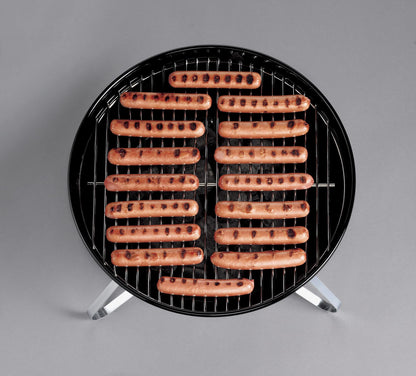 Weber Smokey Joe Charcoal Barbecue/Portable Design, Porcelain-Enamelled Lid & Bowl, 37 cm Cooking Surface, Black