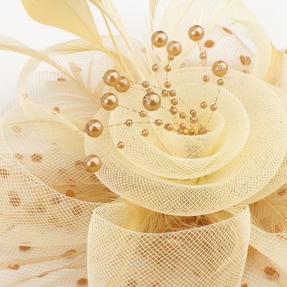 AQOKKA Women Fascinators Hats Flower Fascinators with Headband and Clip Tea Party Headwear for Women and Girls