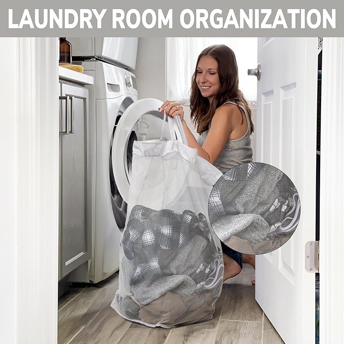 Goodpick Laundry Basket with Wheels, 75L Laundry Hamper with Wheels, Large