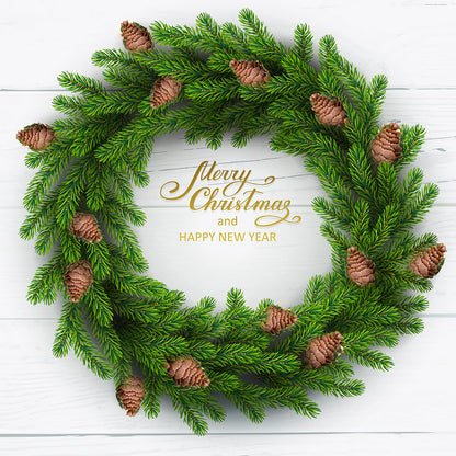 Watayo 8 Pcs Large Artificial Pine Needles Branches- 16" x 7" Christmas Fake Greenery Pine Picks with Pinecone- Faux Pine Leaves Sprigs for Christmas Garland Wreath & Home Garden Decoration