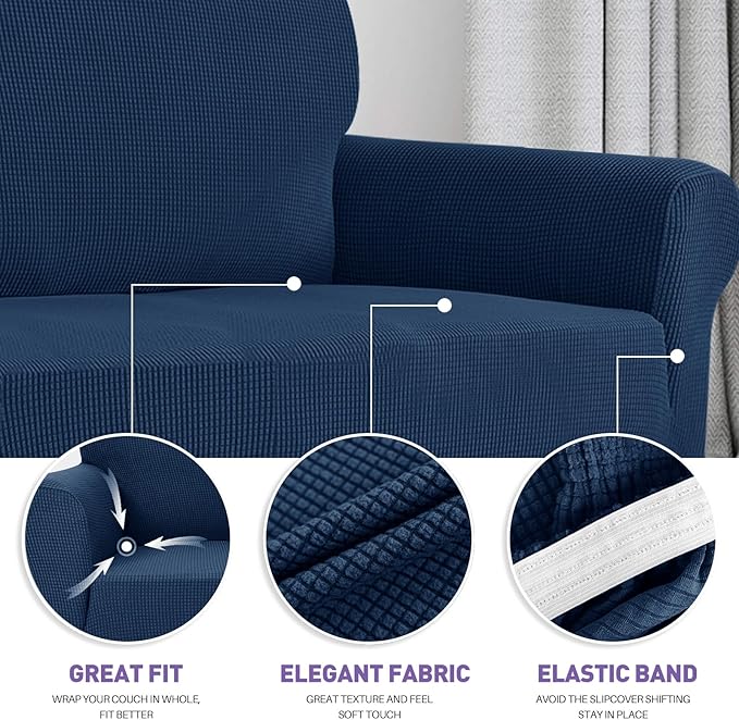 ZNSAYOTX Super Stretch Chair Slipcover Universal Sofa Chair Covers