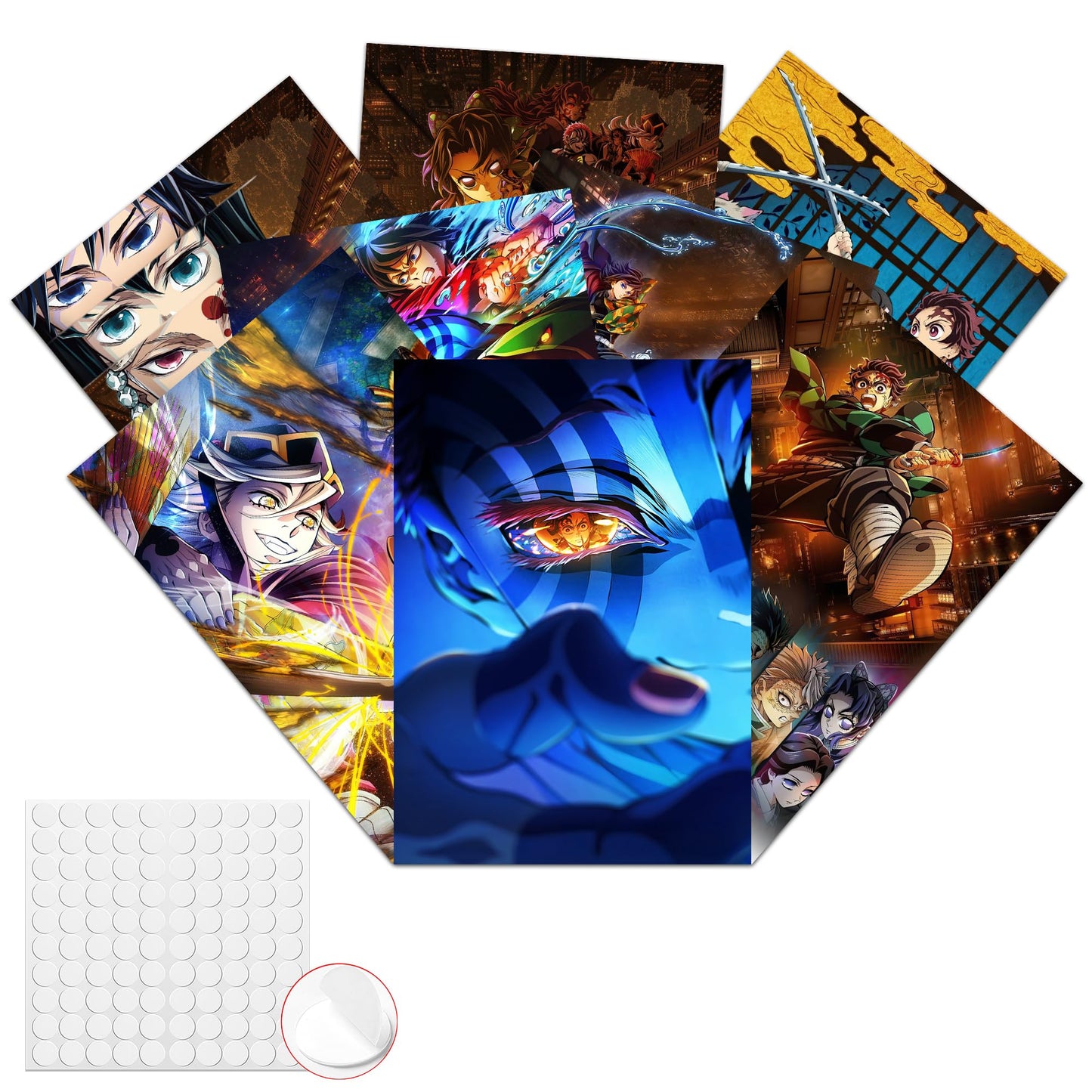 Babymiu Anime Wall Poster 8-Pack 11.5 x 16.5 INCH.Gifts Merch Party Supplies Unframed Version HD Printing Poster for Kids Room Club Wall Art Decor
