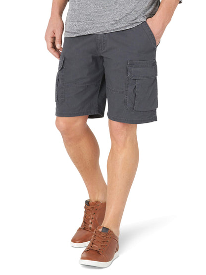 Wrangler Authentics Men's Classic Cargo Stretch Short, Anthracite, 30