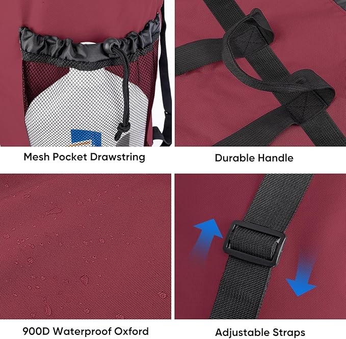 BALEINE 150L Laundry Bag Backpack, 900D Oxford Fabric Large Travel Laundry Bags