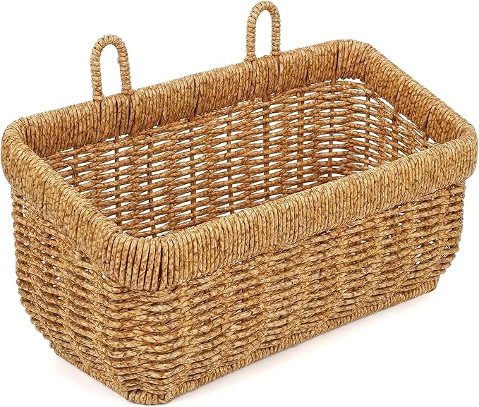 11 inches Wall Hanging Baskets Woven Basket Boho Style Fruit Basket Storage