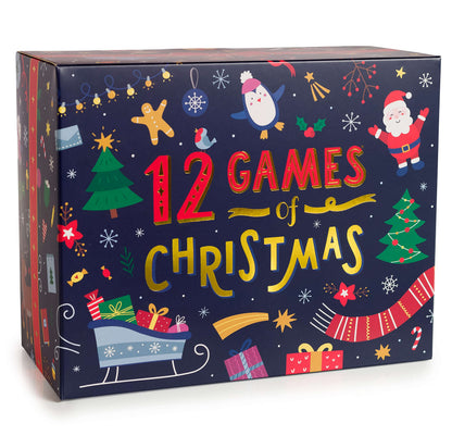 Gutter Games 12 Games of Christmas - Family Game Night Pack for Kids and Teens - Hilarious Christmas Party Games for Adults and Family Party - Complete Entertainment Package - Multicolor