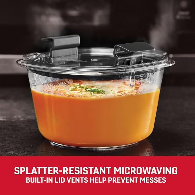 Rubbermaid Brilliance® Round and Rectangular Leak Proof Food Storage Containers