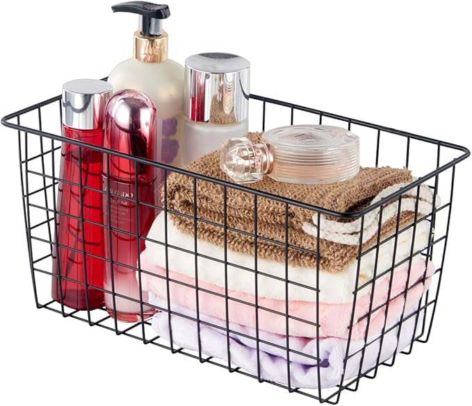 2 Pack【Extra Large】Hanging Kitchen Basket, Wire Storage Basket,