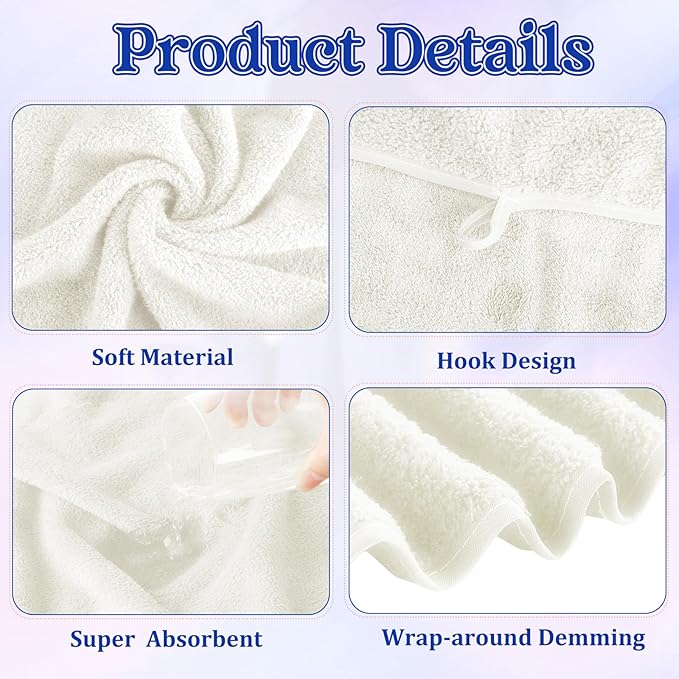 Newwiee 30 Pack Towels and Washcloths Sets Bath Hand Towels Washcloths Set