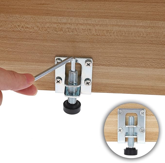OwnMy 4 Packs Heavy Duty Adjustable Furniture Leveling Feets L Shaped Furniture