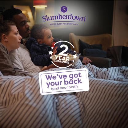 Slumberdown Pillows 2 Pack Hotel Quality – Firm, Plump Hypoallergenic Pillows for Back & Side Sleepers, Sleep Better. Feel Better
