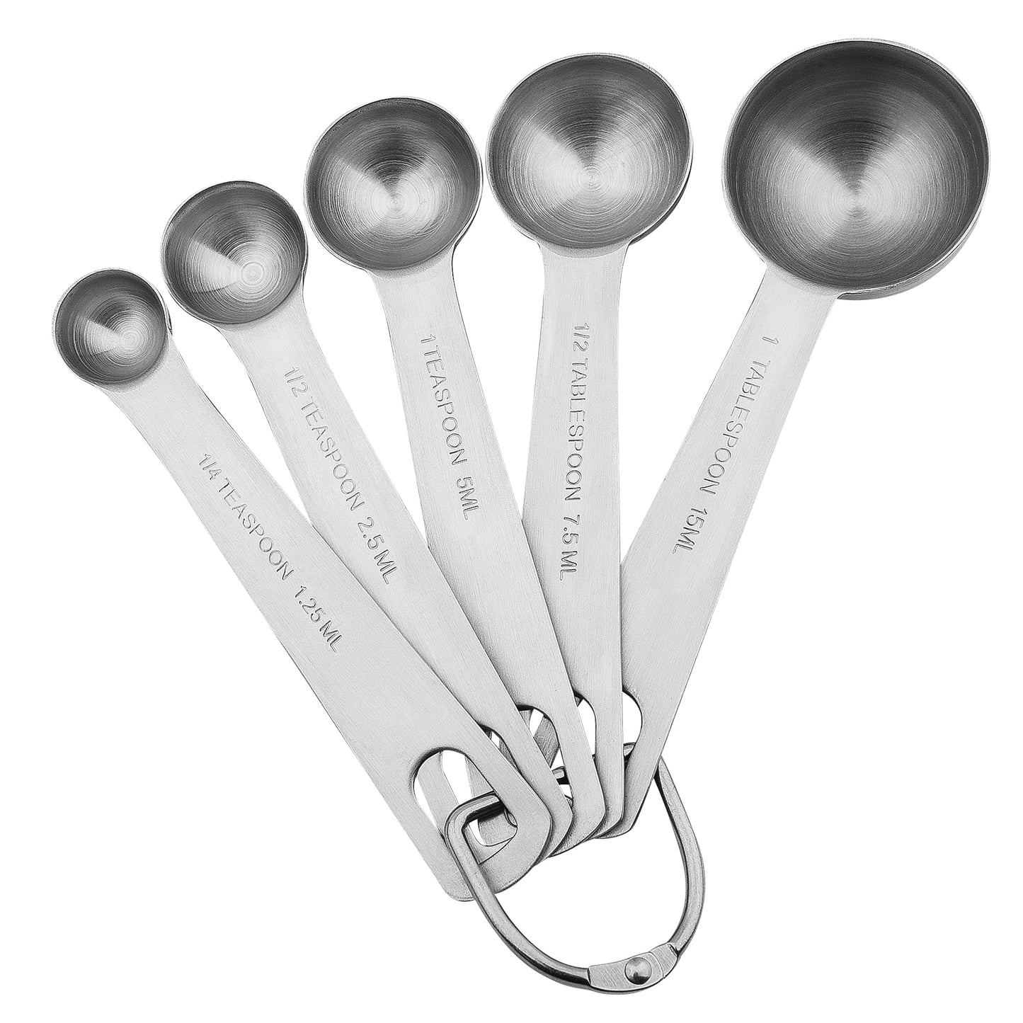 18/8 Stainless Steel Measuring Cups and Spoons Set of 11, Metal Measuring Cups with 1/8 Measuring Cup Set, Dry Measure Cup and Spoon Set for Kitchen and Baking