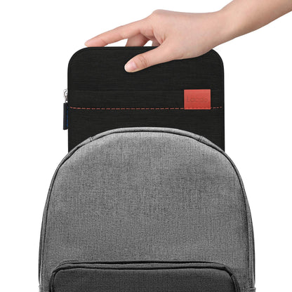 Lacdo Shockproof External CD DVD Hard Drive Sleeve Bag Pouch for Burner Player Writer Blu-Ray Apple USB SuperDrive, VersionTech/Asus/Dell/LG/HP Portable Protective Storage Carrying Case,Black