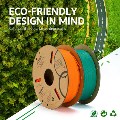 ELEGOO PLA+ Filament 1.75mm White 1KG, PLA Plus Tougher and Stronger 3D Printer Filament, Dimensional Accuracy +/- 0.02mm, 1kg Cardboard Spool(2.2lbs) Fits for Most FDM 3D Printers
