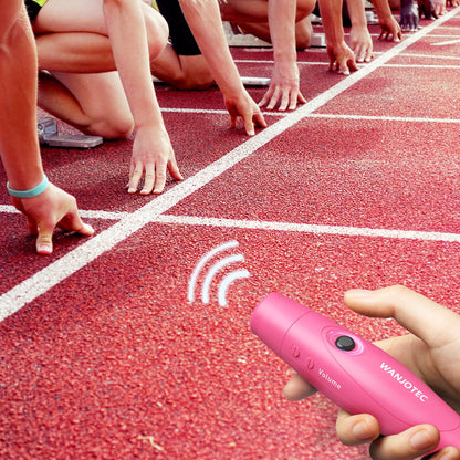 WANJOTEC Electronic Whistle for Teacher Coaches, 3 Tones Adjustable 130db Loudest High Volume Handheld Emergency Electric Whistles for Referee, P.E.Outdoor Sports Whistles with Lanyard，Gift (Pink)