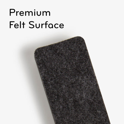 U Brands Magnetic Dry Erase Board Felt Eraser, 2"x5"x1", White, Lightweight Modern Design