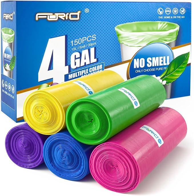 FORID Small Trash Bags 4 Gallon