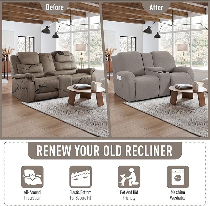 TAOCOCO Loveseat Recliner Cover