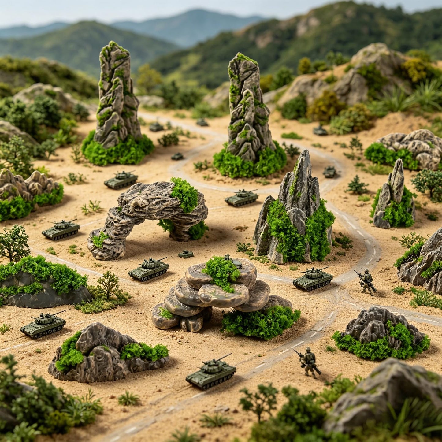 Hanycon 24PCS Mini Rockery Miniature Garden Mountain Decor Bonsai Decorations for Fairy Garden DIY Garden Plant Pot (12 Style)