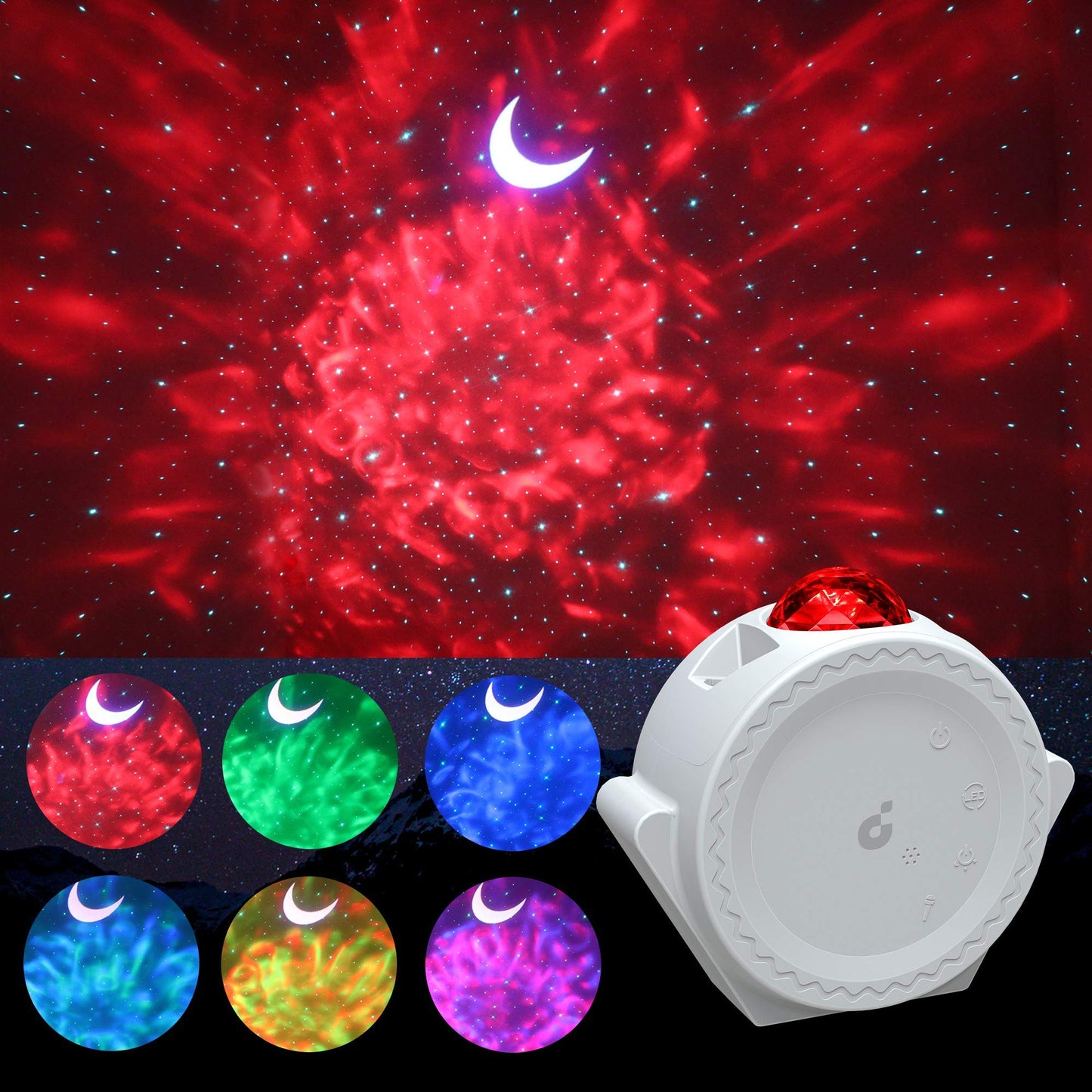 Galaxy Projector Night Light: 3 in 1 Star Lights Projector with Nebula Ocean Moon, Kids Adults 3D Starlight Sensory Lights with Voice/Timer Control,Compatible Alexa Google Assistant,for Bedroom Gifts