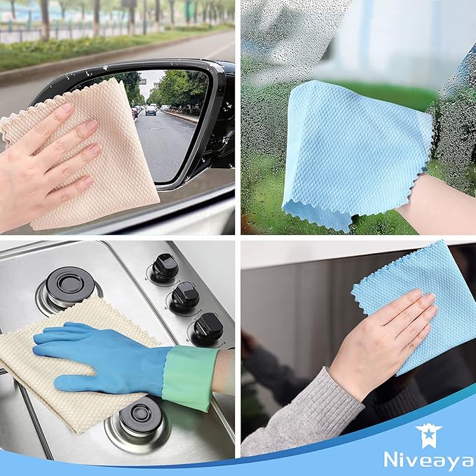 Niveaya Nano Streak Free Miracle Cleaning Cloths