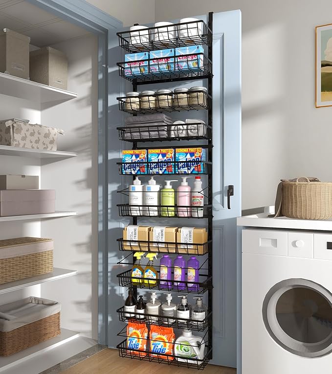 10-Tier Over The Door Pantry Organizer, Pantry Organization and Storage