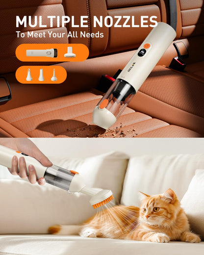 OXILAM Car Vacuum Handheld Vacuum Portable Cordless-14000PA High Power, Blow & Suction 2 in 1, Up to 30 Mins Runtime, Small Vacuum Cleaner for Home, Pet, Car, Office, Ideal Gifts for Men & Women