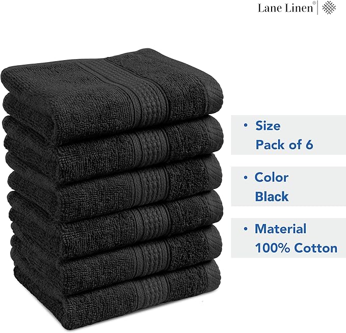 Black Hand Towels for Bathroom