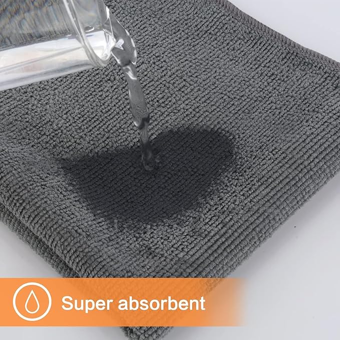 KinHwa Kitchen Washcloths for Dishes Absorbent Microfiber Dish Cloths Quick Dry