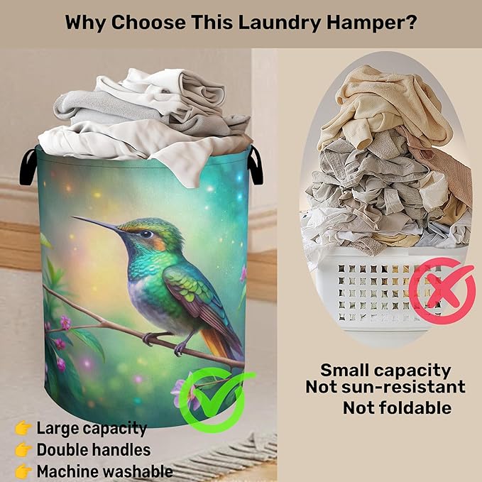 Hummingbird Laundry Basket