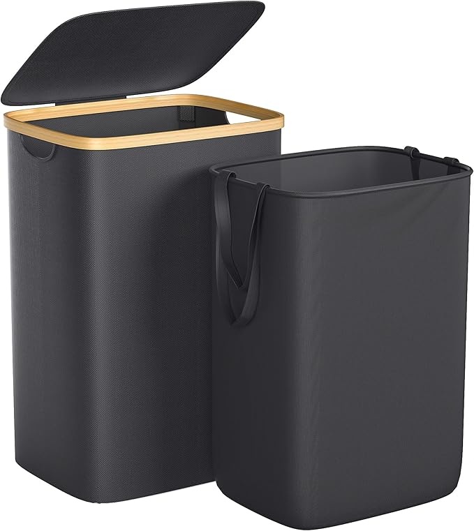 Large Laundry Hamper, 75L Waterproof Laundry Basket
