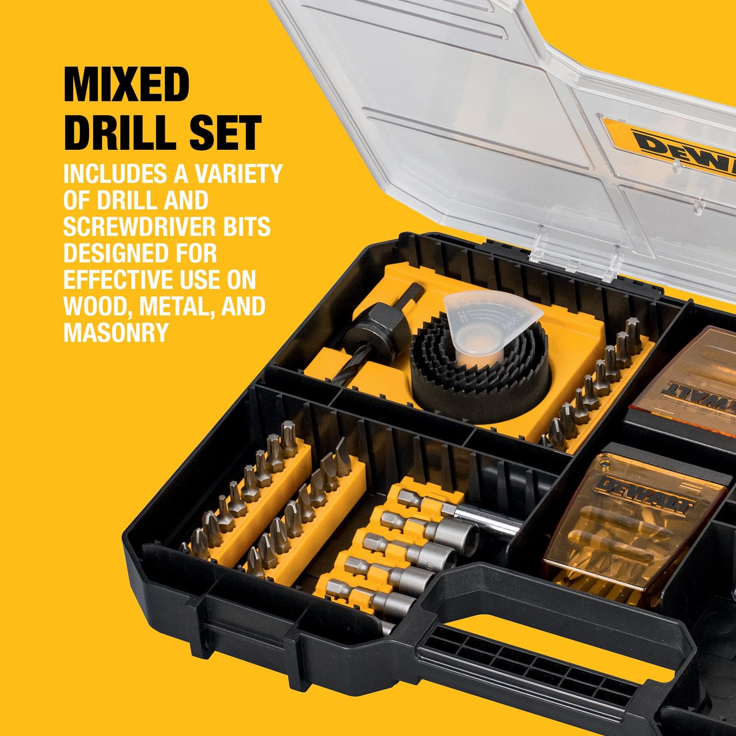 DEWALT High Performance Drill Drive Set (100 pc.), Fits Tstak IV Drawer, DT71569-QZ