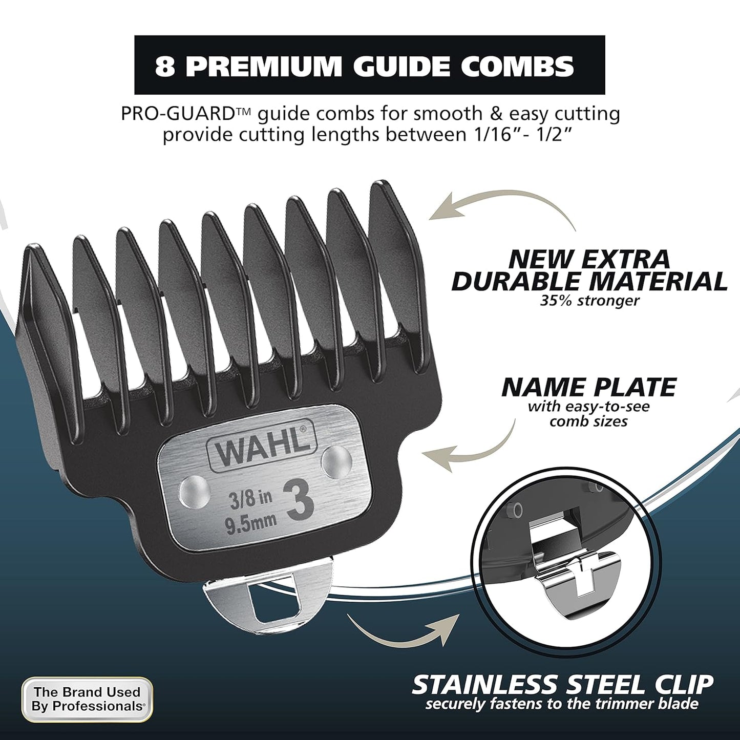 Wahl USA Rechargeable Lithium Ion 2.0 Beard Trimmer for Men - Facial Hair Trimmer with Precision T Blade for Grooming, Detailing Head, Light Touch Ups, Ear Nose & Eyebrow Model 9886-300