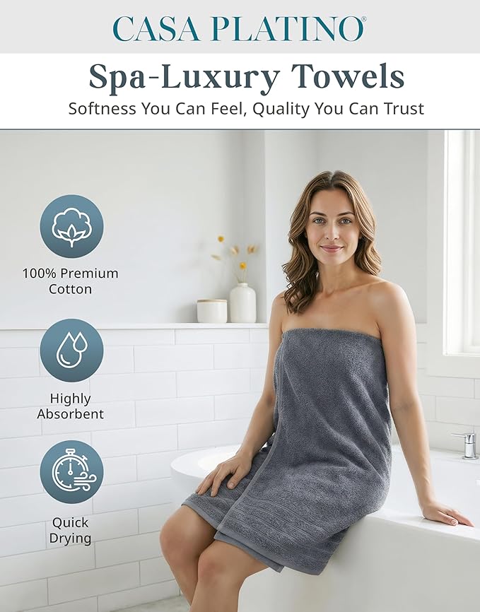 24-Piece Premium Towel Sets for Bathroom