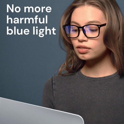 Blue Light Blocking Glasses - Fashion Square Eyeglasses, Anti UV Ray Computer Gaming Glasses Blue Blockers for Women/Men