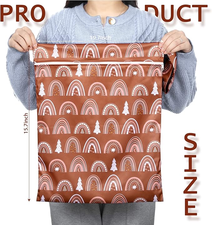 Shappy 2 Pcs Large Travel Laundry Bag Washable Waterproof Wet Dry Large Dirty