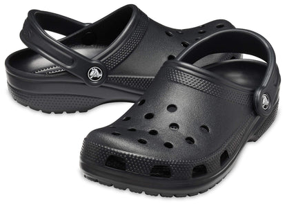 Crocs Unisex Classic Clogs, Black, 4 UK Men/ 5 UK Women