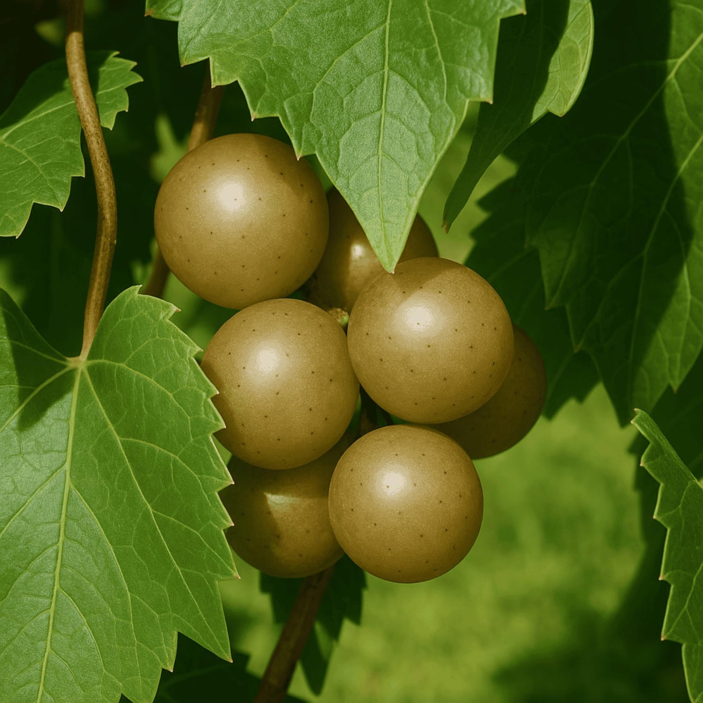 Hand Picked Nursery Early Fry Muscadine Grape Vine - 2 Year Old Bare Root Live Plant - 1-2ft Tall - Bronze Female Plant (1)