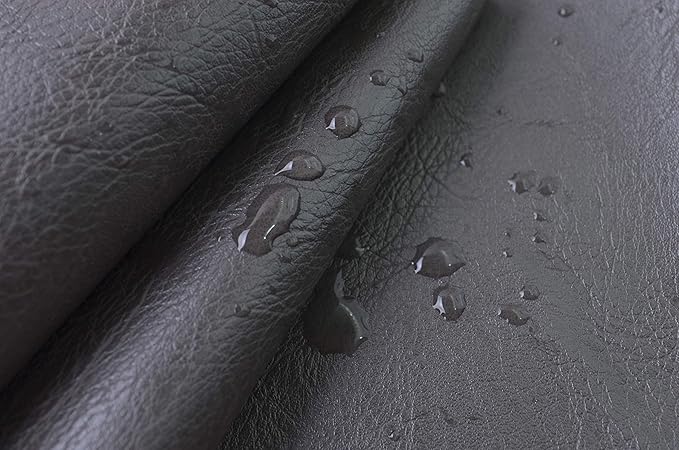 Wento Thick Half Yard Faux Leather Fabric Soft Skin Grain PU Leather