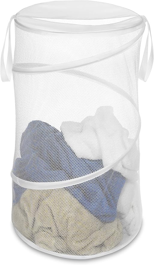 Whitmor 15-Inch Collapsible Hamper White