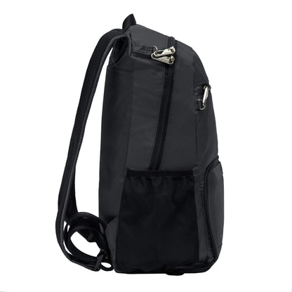 Travelon Anti-theft Packable Backpack Backpack, Black, Open 10.5 x 17 x 6 Packed 10.5 x 6 x 1, Anti-theft Packable Backpack