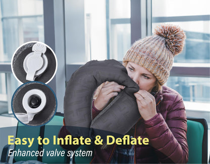 TREKOLOGY Inflatable Neck Pillow for Traveling, Inflatable Travel Pillow for Airplanes, Neck Air Pillow, Blow Up Travel Pillows for Airplane Pillow Travel Neck Support