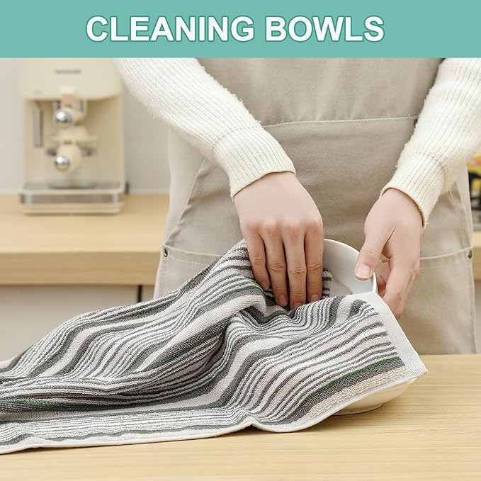 SALAS Kitchen Dish Towels for Drying Dishes, Large Cotton Kitchen Towels