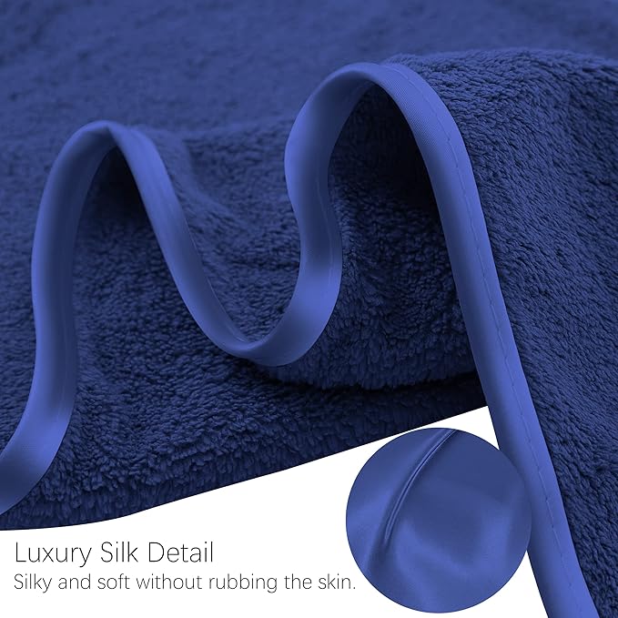 TENSTARS Luxury Silk Hemming Towel Set