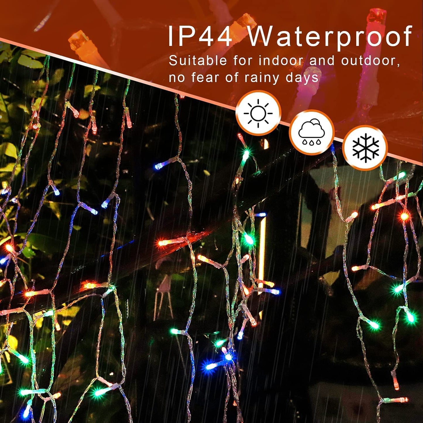 Christmas Decorations Star String Lights,320 LED Outdoor Christmas Tree Lights with 13" Topper Star,8 Modes Waterproof Hanging Fairy Twinkle Lights for Xmas New Year Party Holiday