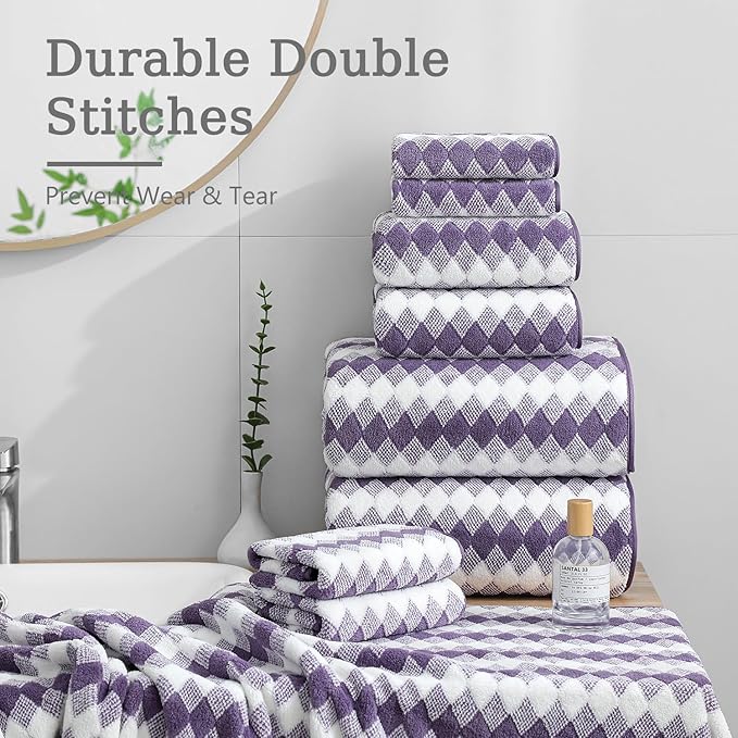 4 Piece Extra Large Bath Towel Set Oversized Bath Sheet 35"x70" Bathroom Towel