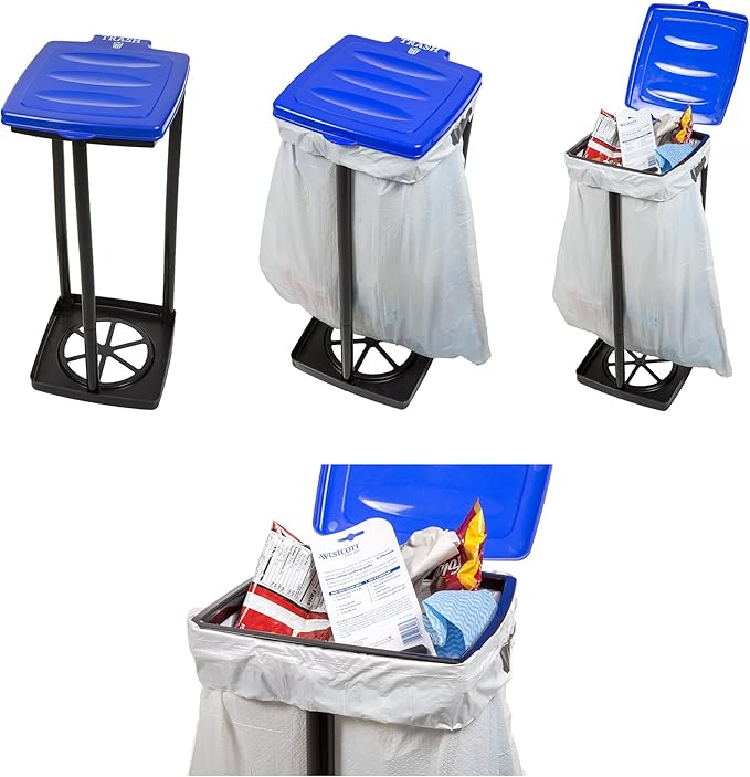 Portable Trash Bag Holder – Collapsible 13-Gallon Garbage Bin